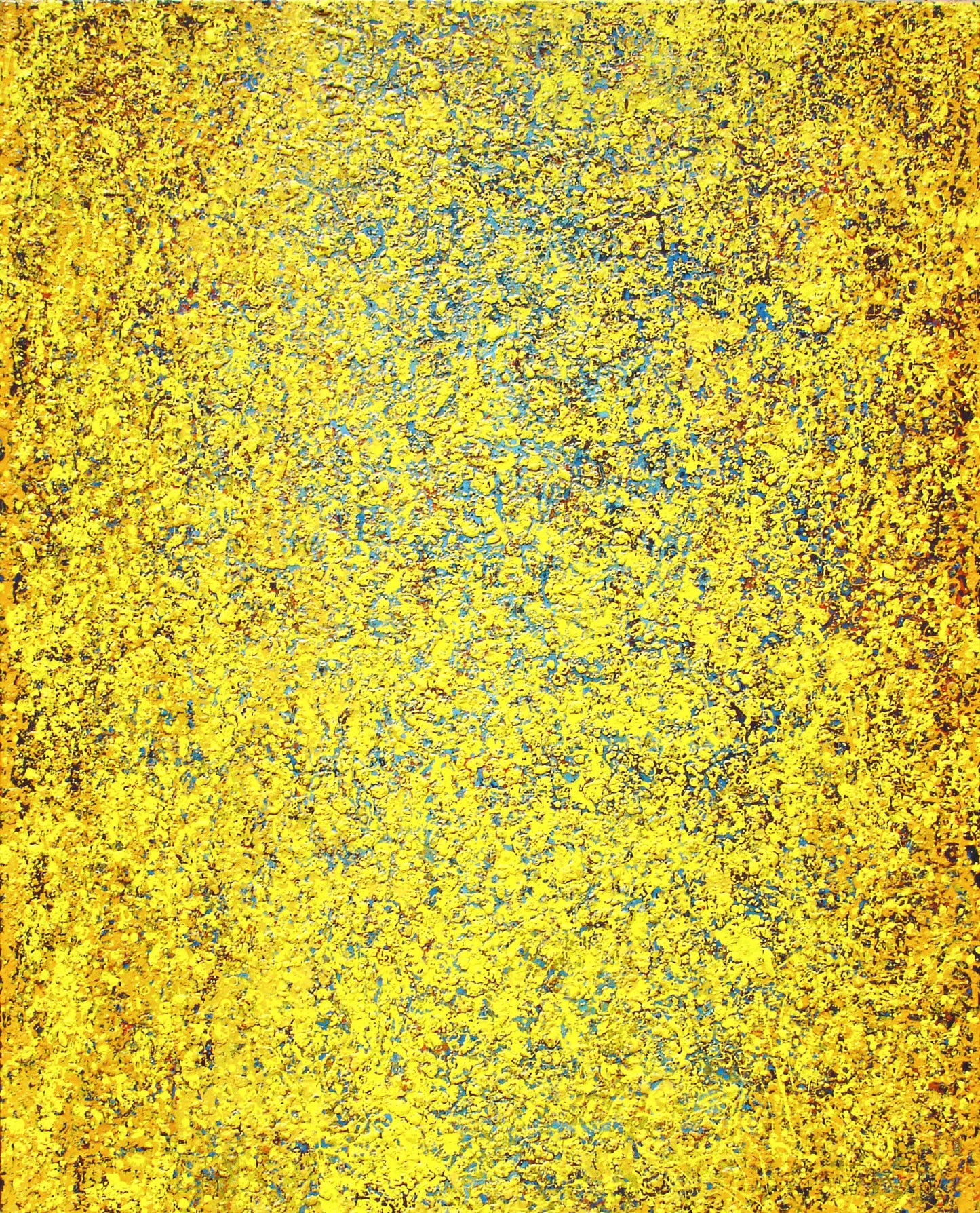 Yellow over Blue Patina