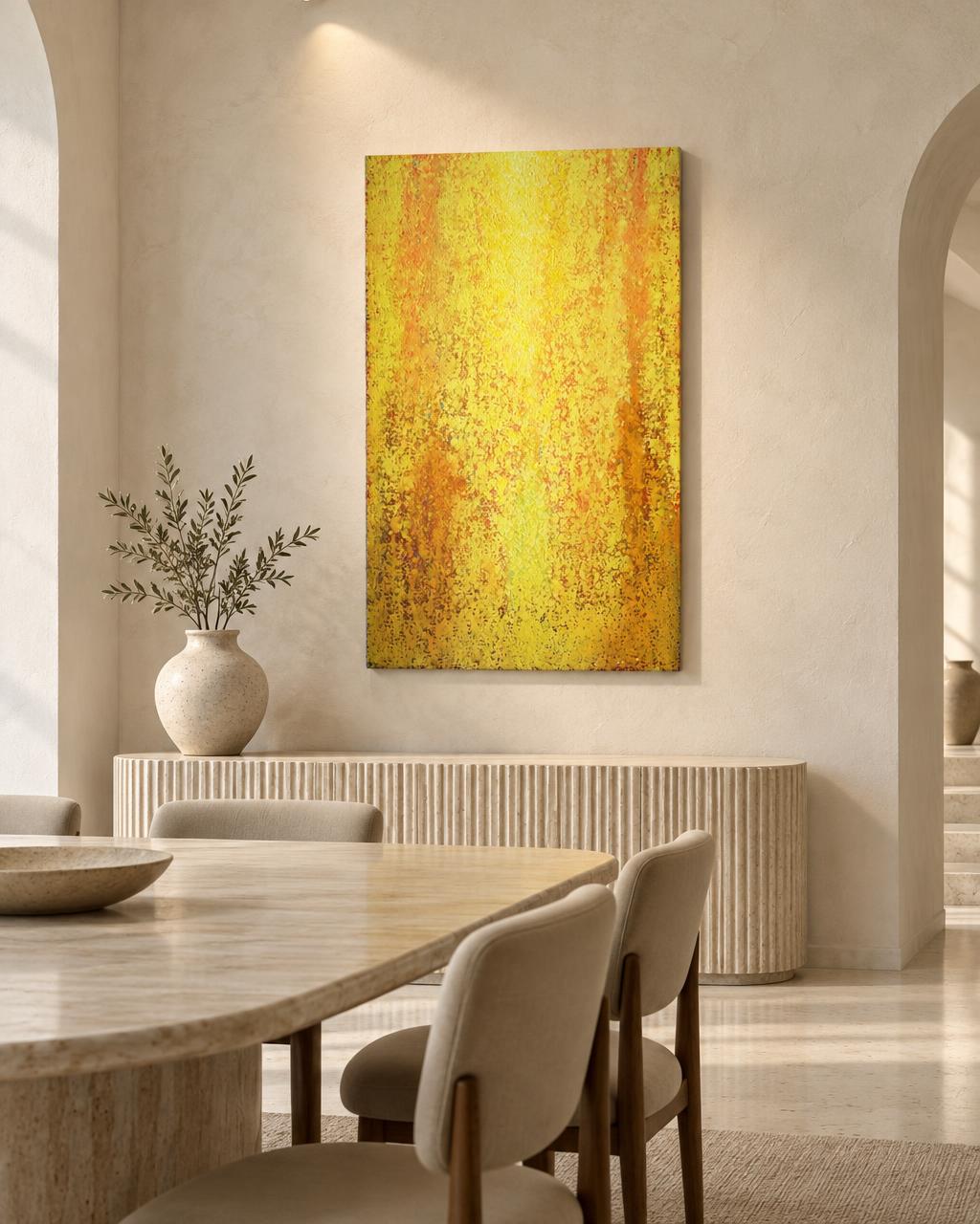Yellow Summer (2016) by Heidi Thompson in collector interior