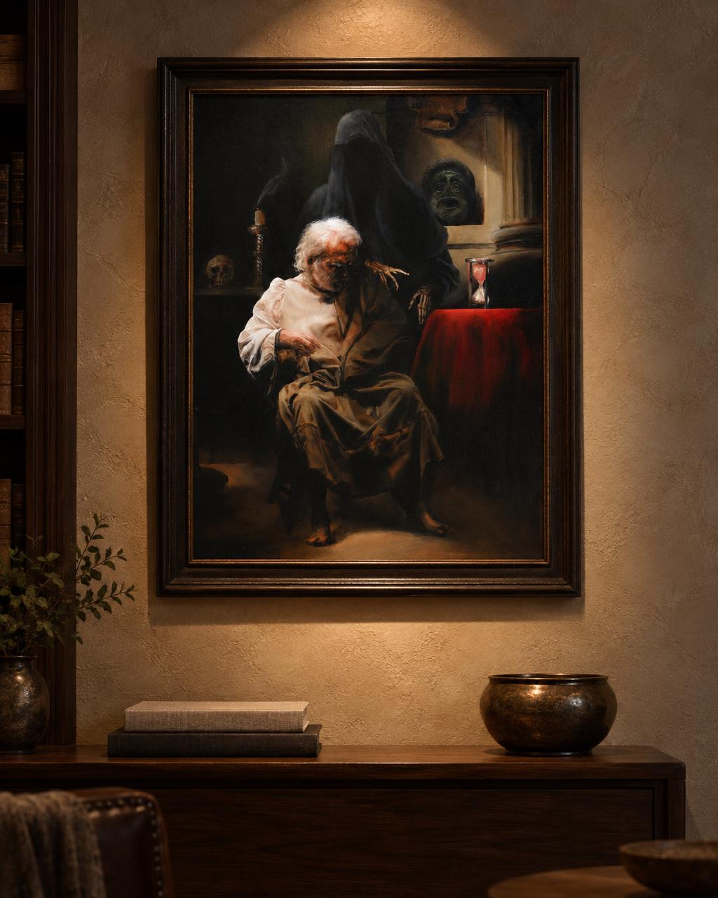 Hervé Bonsard - La Mort et le Mourant (2021) in-room collector visual