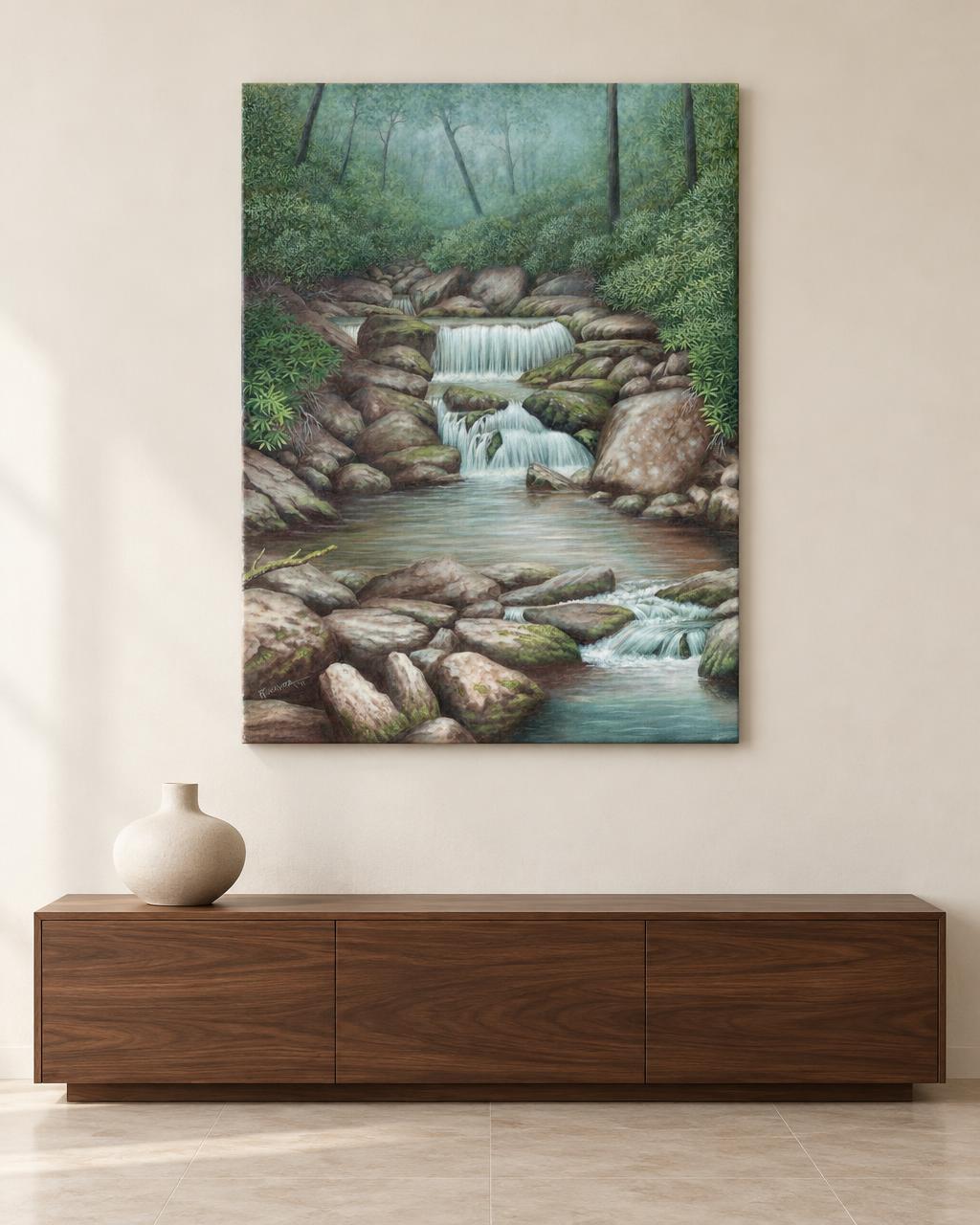 Robert Wavra - A Smoky Mountain Creek (2011) in-room collector visual