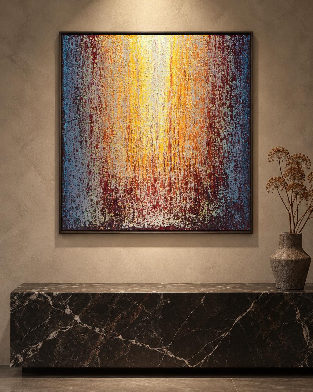 Crimson Jewel Patina by Heidi Thompson in collector interior