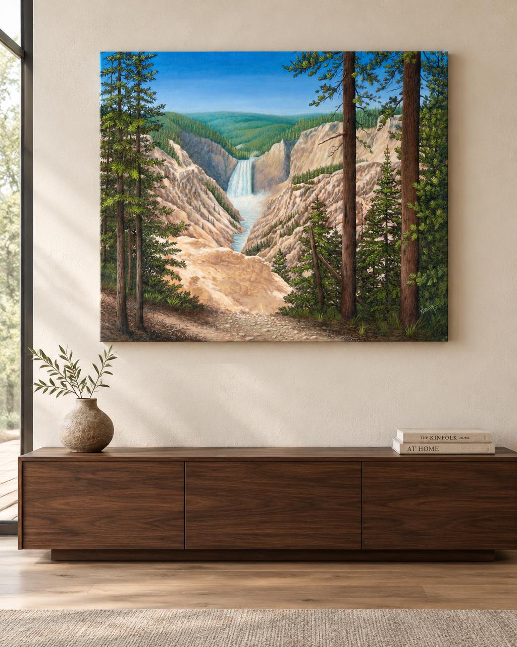 Robert Wavra - Lower Falls - Yellowstone (2010) in-room collector visual