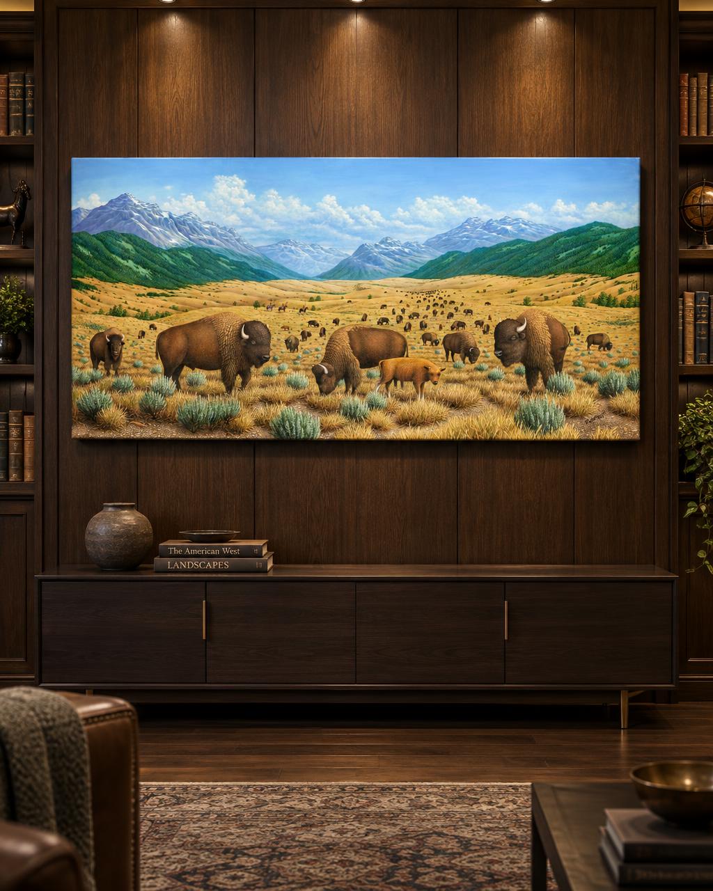 Robert Wavra - The Bison Trail (2020) in-room collector visual