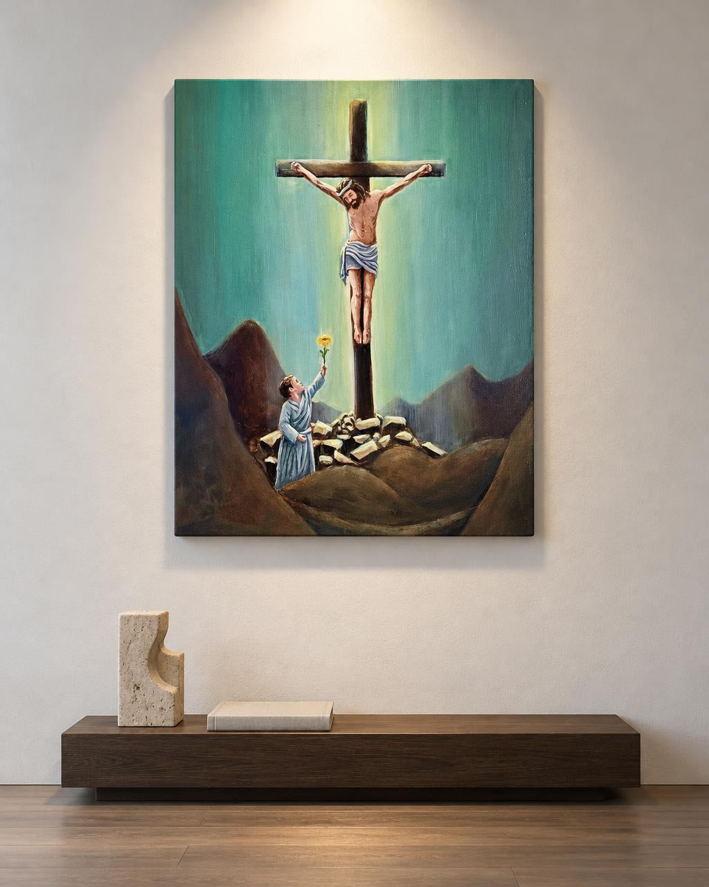 Dark to Light (2025) by Eva Zucker in collector interior