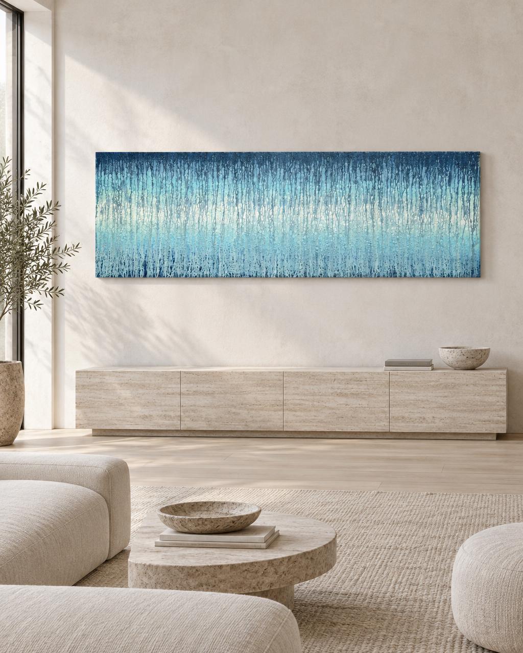 Sky Veils (2024) by Heidi Thompson in collector interior