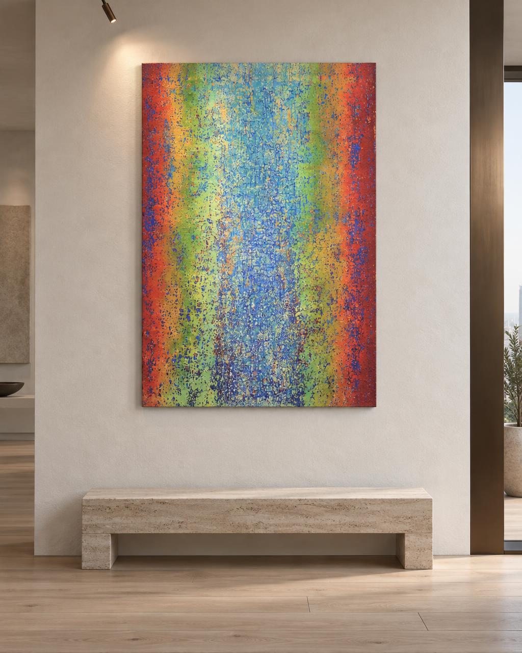 Rainbow Patina (2015) by Heidi Thompson in collector interior