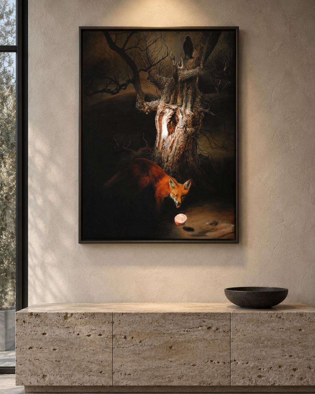 Hervé Bonsard - Le Corbeau et le Renard (2021) in-room collector visual