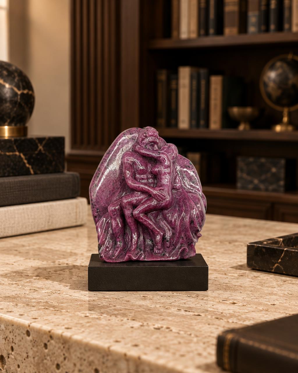 Daniel McKinney - Rodin Ruby The Kiss tabletop in-room collector visual