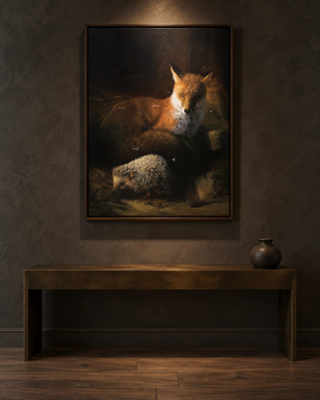 Hervé Bonsard - Le Renard, les Mouches et le Hérisson in-room collector visual