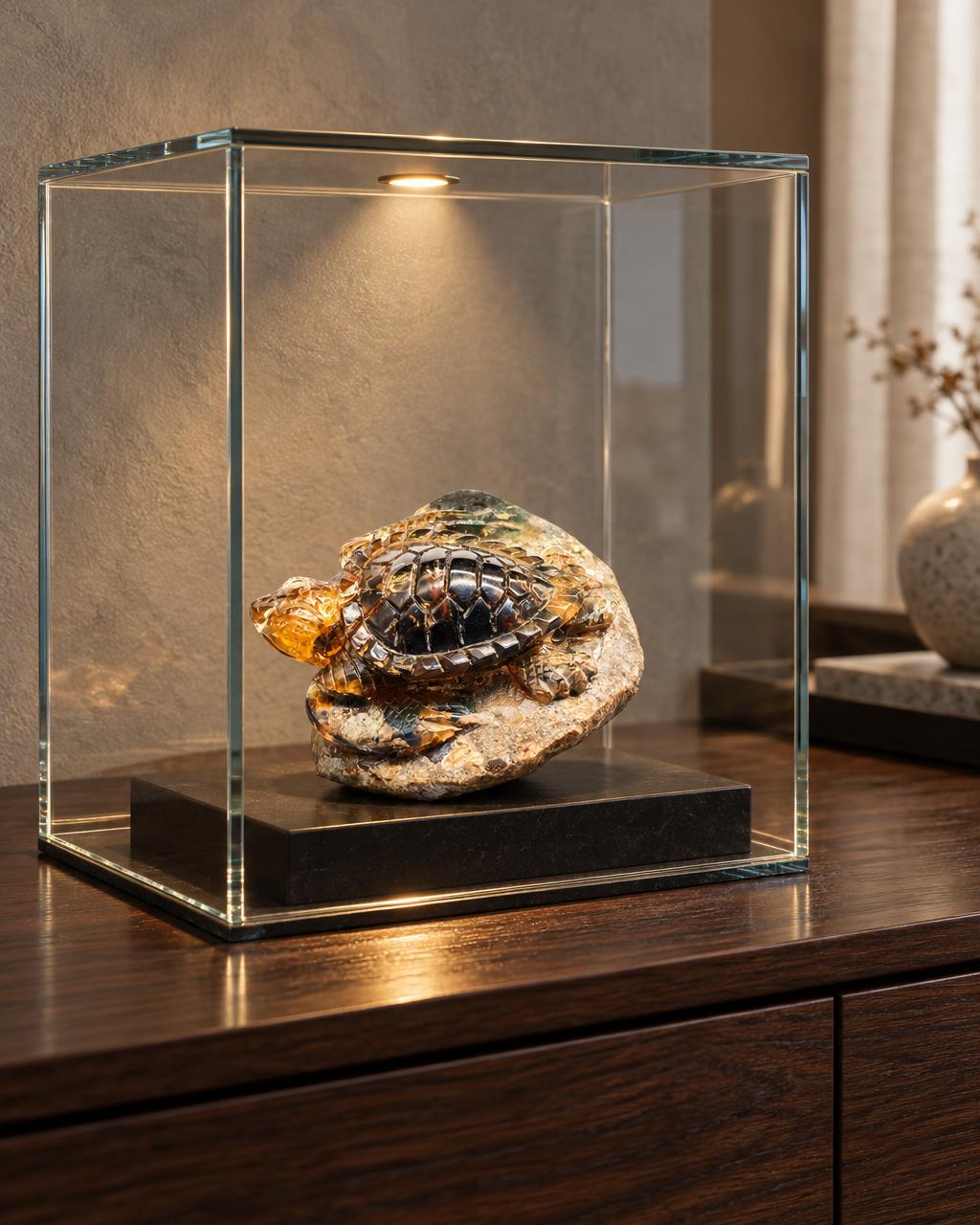 Daniel McKinney - Opal Turtle tabletop in-room collector visual