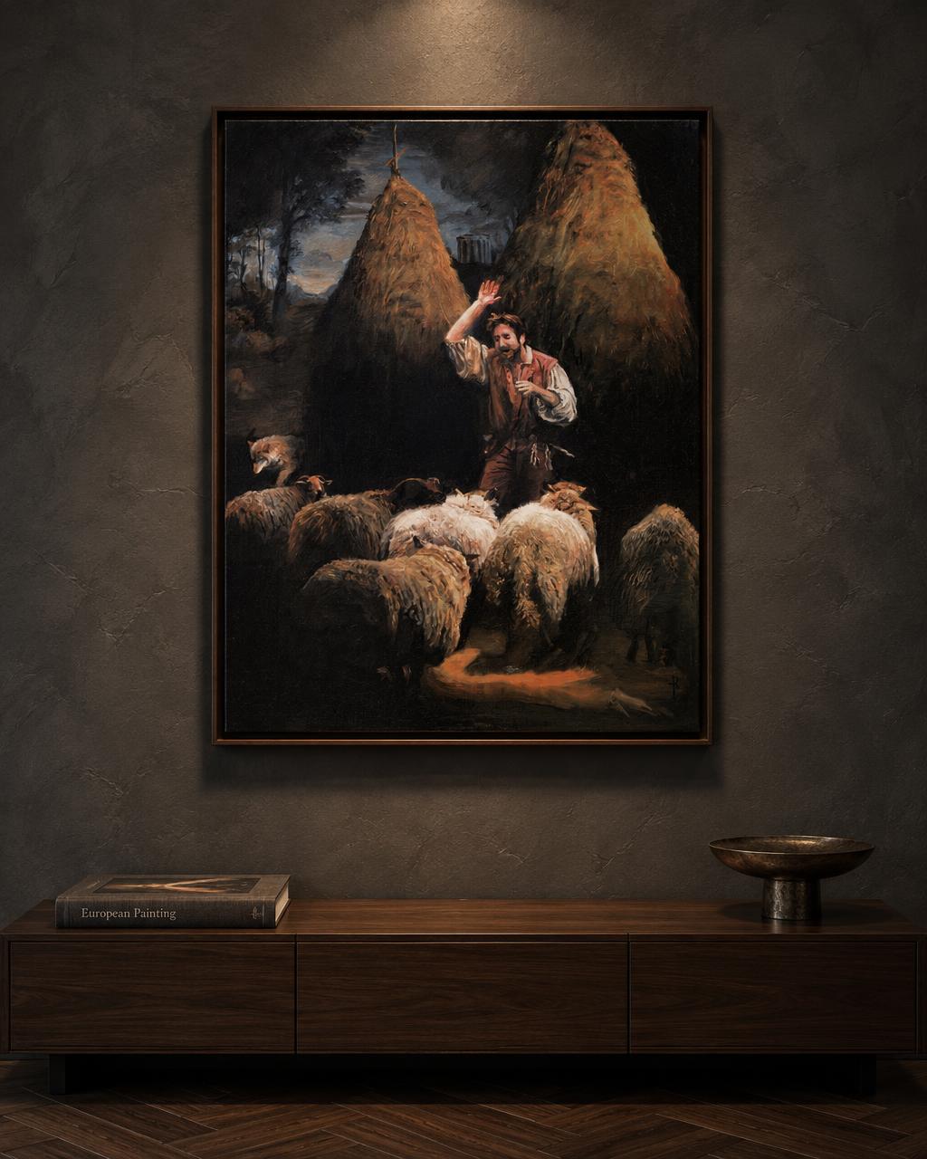 Hervé Bonsard - Le Berger et Son Troupeau (2021) in-room collector visual