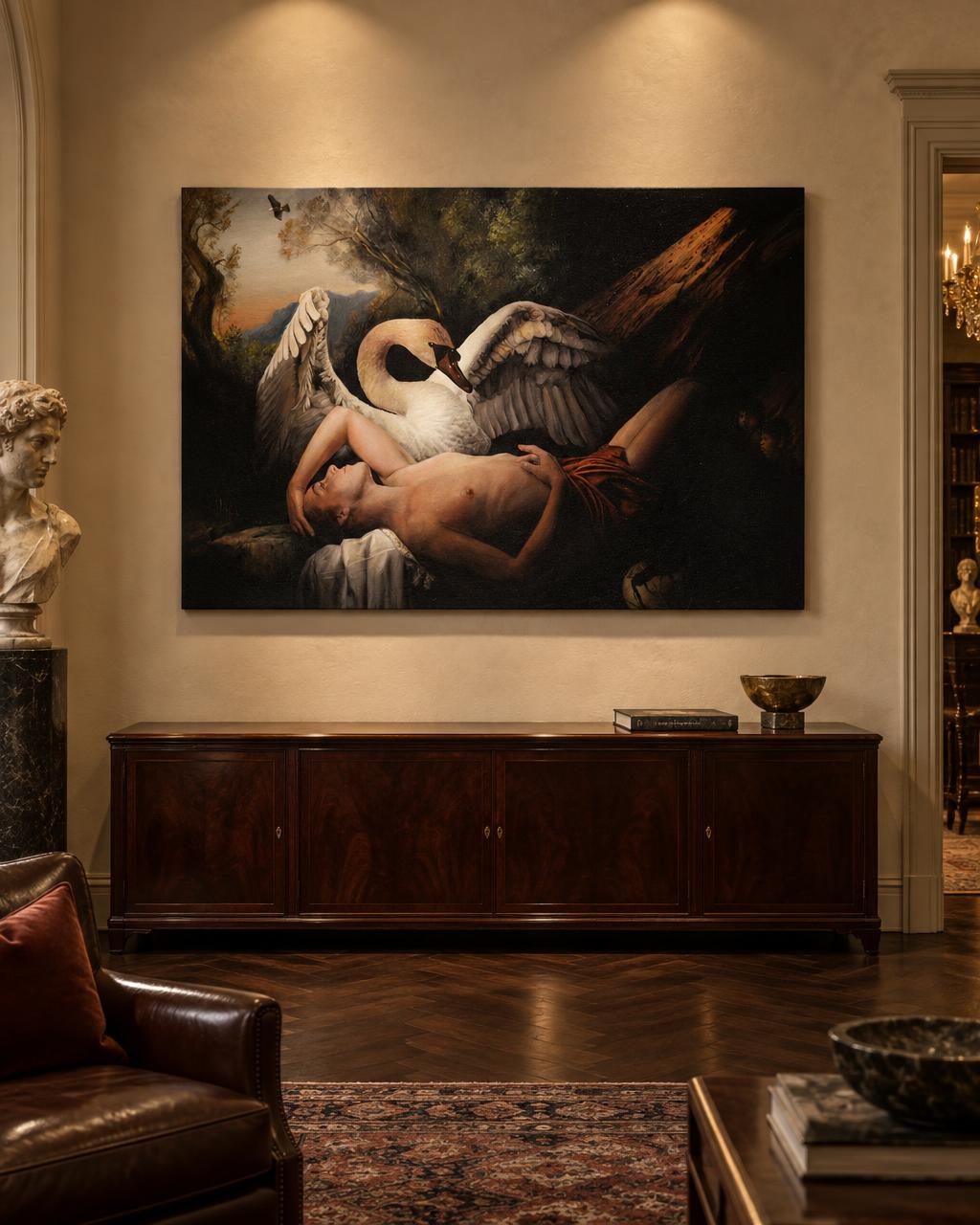 Hervé Bonsard - LEDA ET LE CYGNE (2018) in-room collector visual