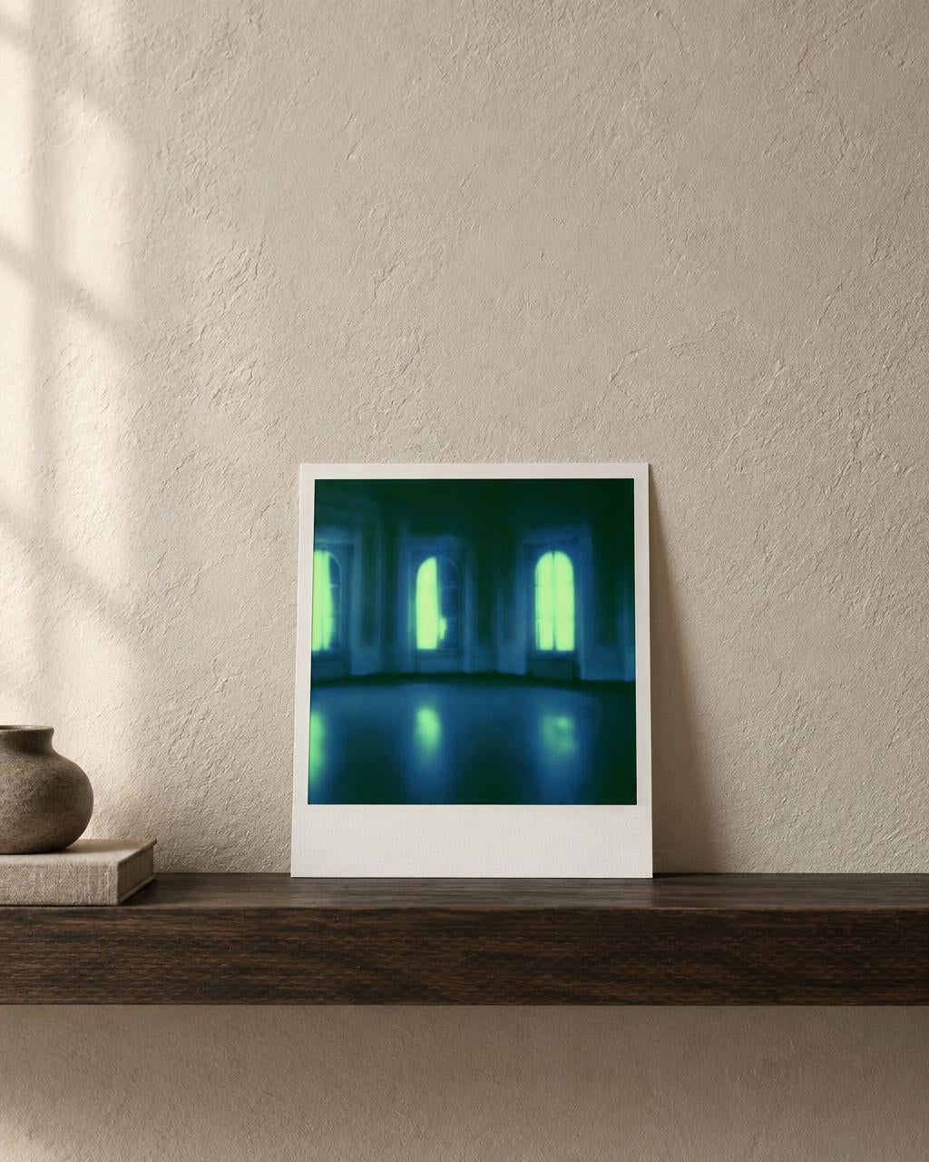 Instant #2 compact 18x20 cm hand-colored Polaroid by Gareth Lloyd in collector interior