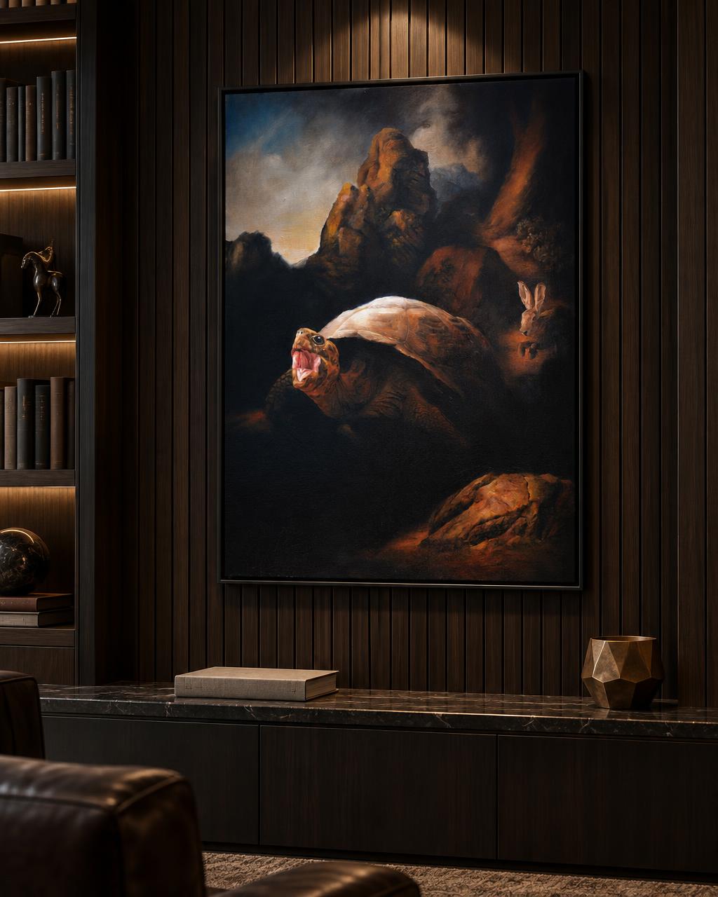 Hervé Bonsard - Le Lièvre et la Tortue (2021) in-room collector visual