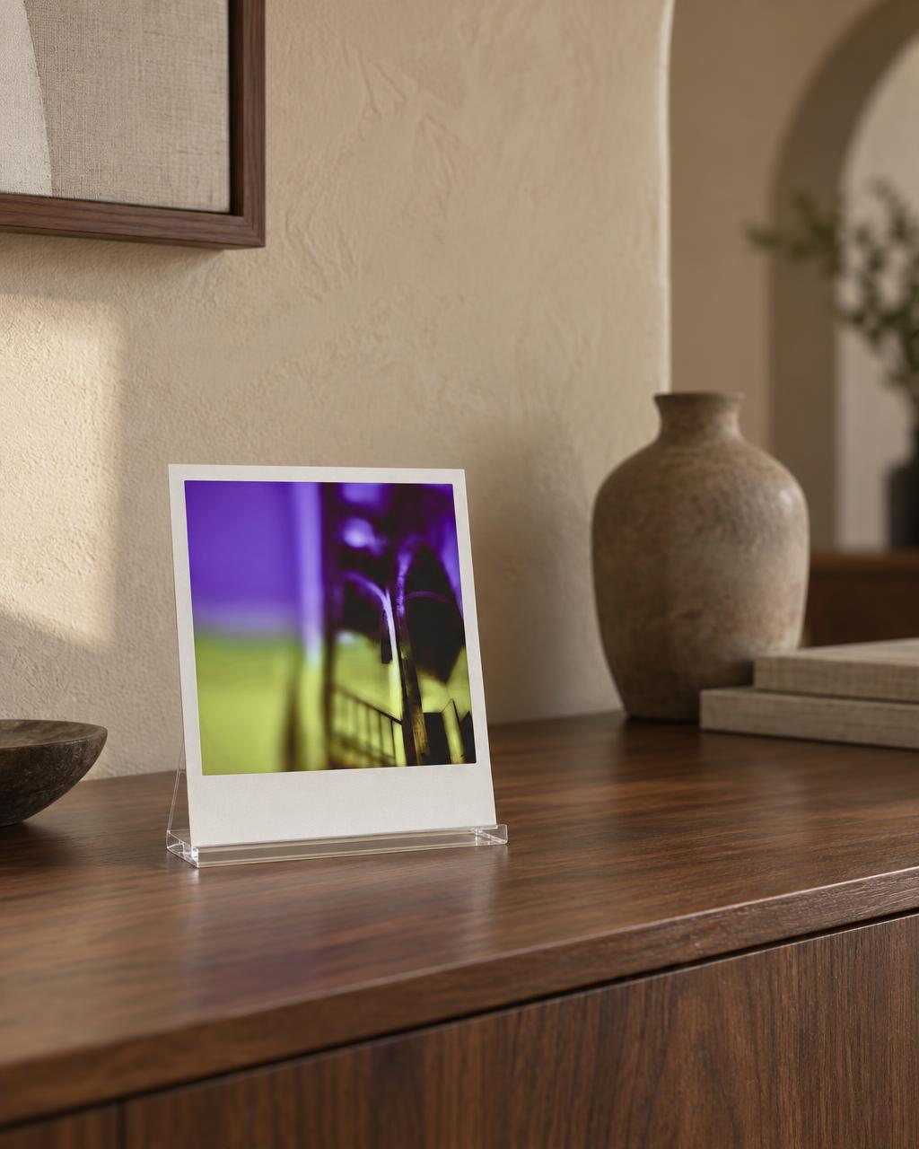 Instant #12 compact 18x20 cm hand-colored Polaroid by Gareth Lloyd in collector interior