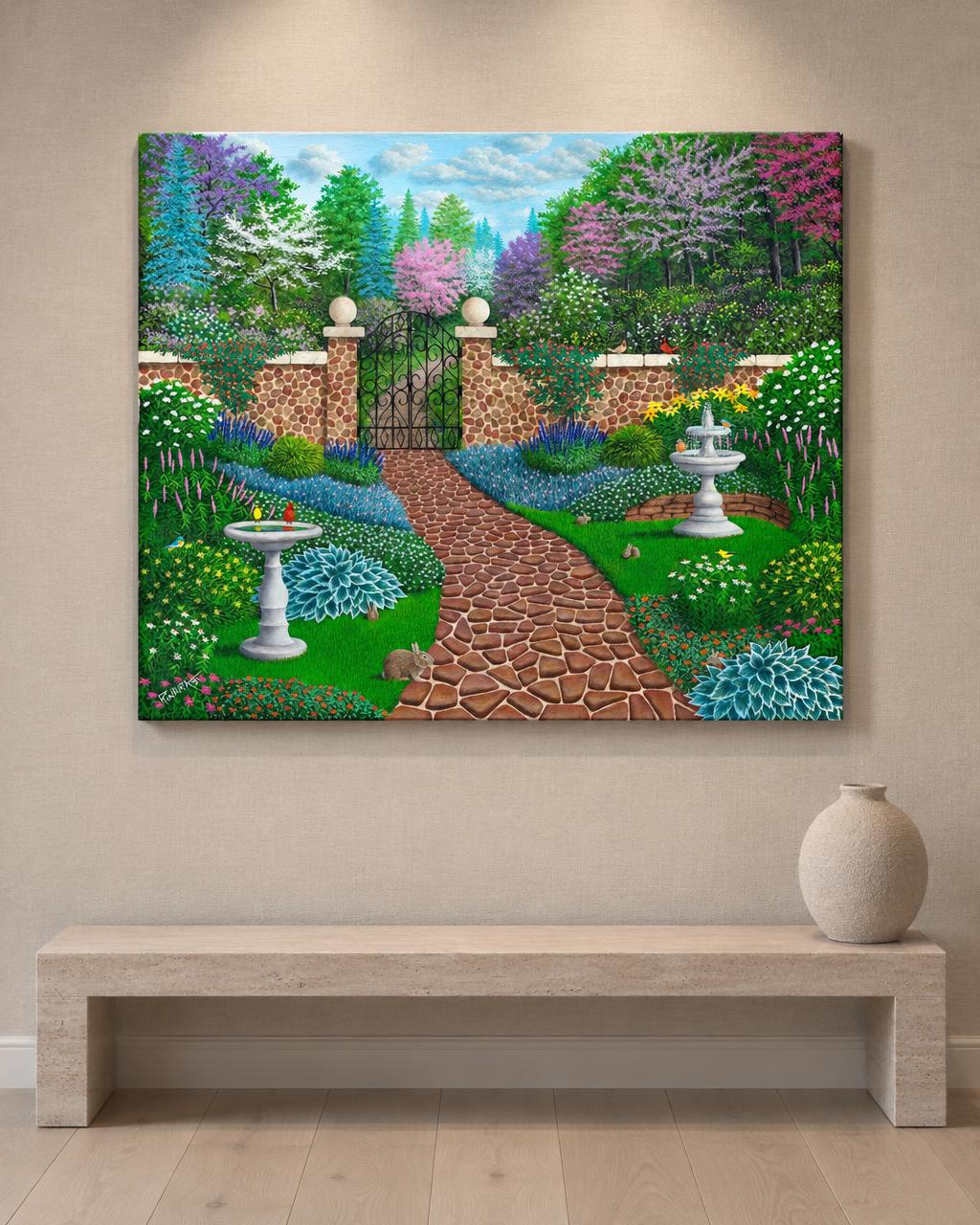 Robert Wavra - The Garden (2021) in-room collector visual