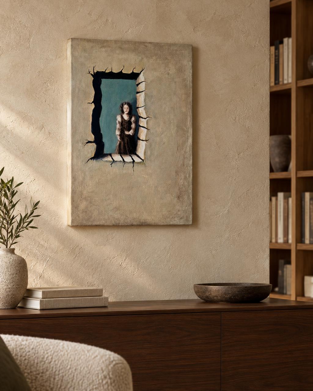 Zeitfenster (2025) by Eva Zucker in collector interior