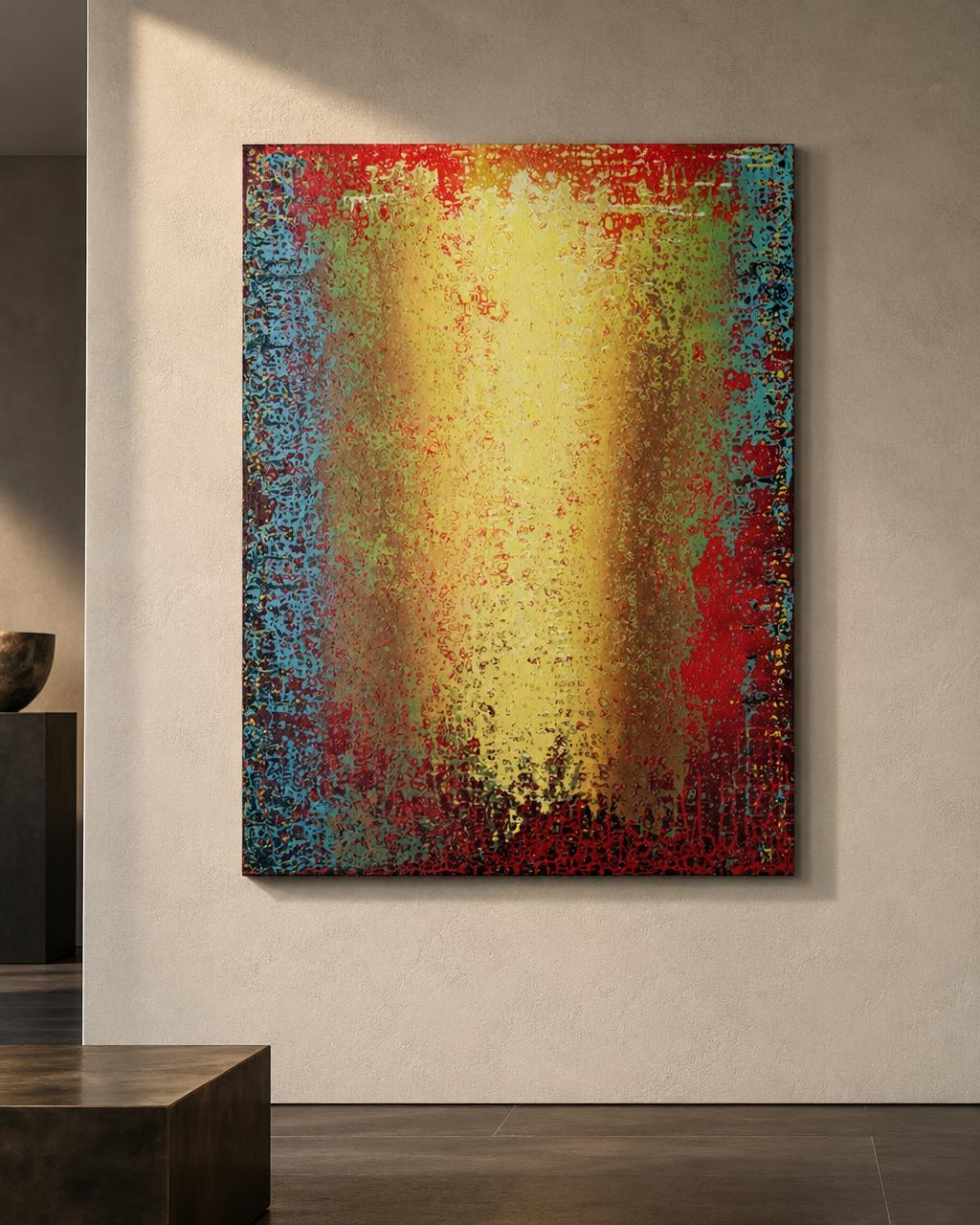 Ochre Energy (2014) by Heidi Thompson in collector interior